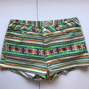 DejaVu tribal print shorts